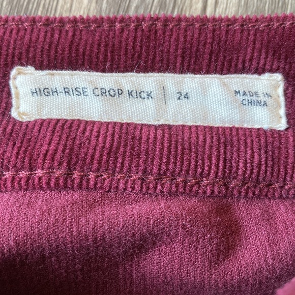 Red Corduroy Pacsun Pants - Picture 5 of 5